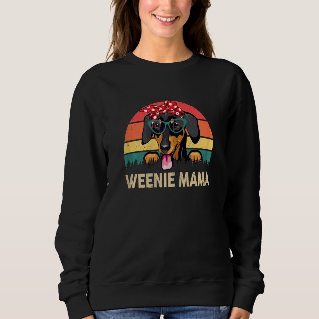 Sudadera Weenie Mama Cute Dachshund Mom (Anverso)