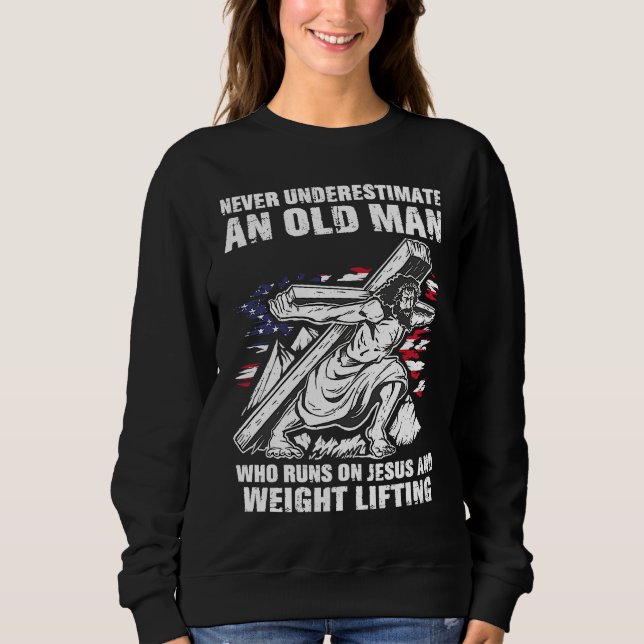Sudadera Weight Lifting Dad Christian Weight Training Grand (Anverso)