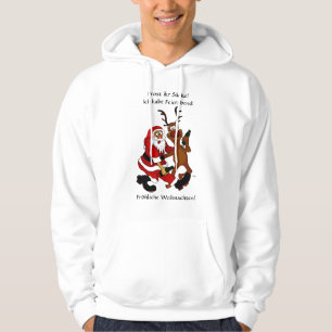 Sudadera Weihnachtsmann mit Elch