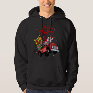 Sudadera Weimaraner Con Santa Claus En Camión Rojo