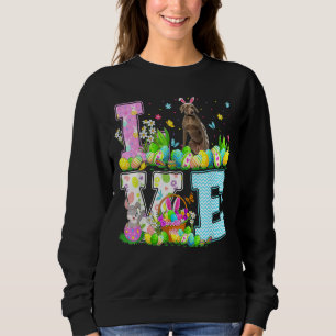 Sudadera Weimaraner Perro Semana Santa Caza de Huevo Ama We