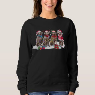 Sudadera Weimaraner Santa hat antlers Navidades elefantes