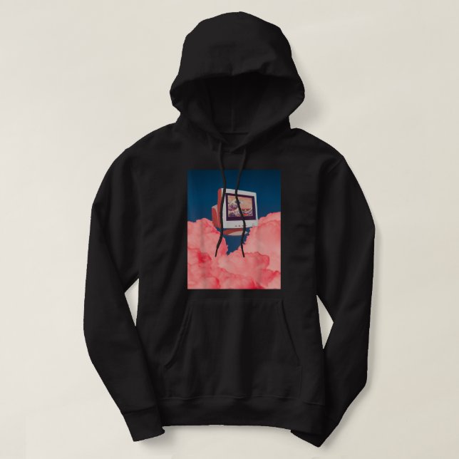 Sudadera Weirdcore Dreamcore Estética Vaporwave Rosa Old C (Diseño del anverso)