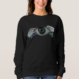 Sudadera Weirdcore Glitch Angel Eye Dreamcore