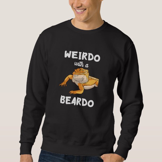 Sudadera Weirdo Con Un Lizard Reptile Beardo Beardo (Anverso)