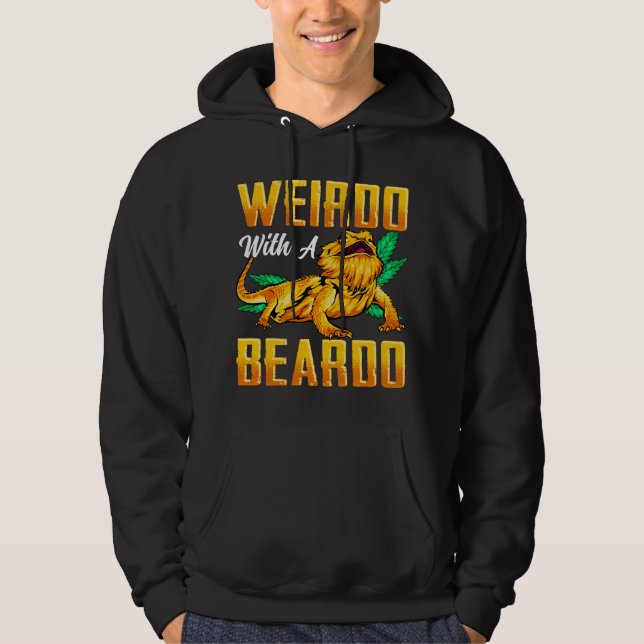 Sudadera Weirdo With A Beardo Bearded Dragon Beardie Lover (Anverso)