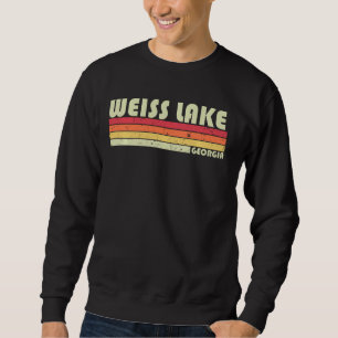 Sudadera Weiss Lake Georgia Gracioso Camping Pescador Veran