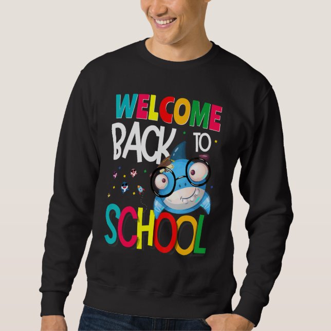 Sudadera Welcome Back to School First Day of School Teacher (Anverso)
