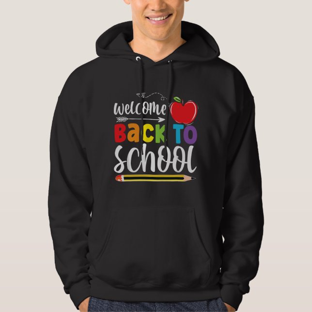 Sudadera Welcome Back To School First Day of School Teacher (Anverso)