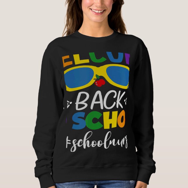 Sudadera Welcome Back To School Nurse First Day Of School N (Anverso)