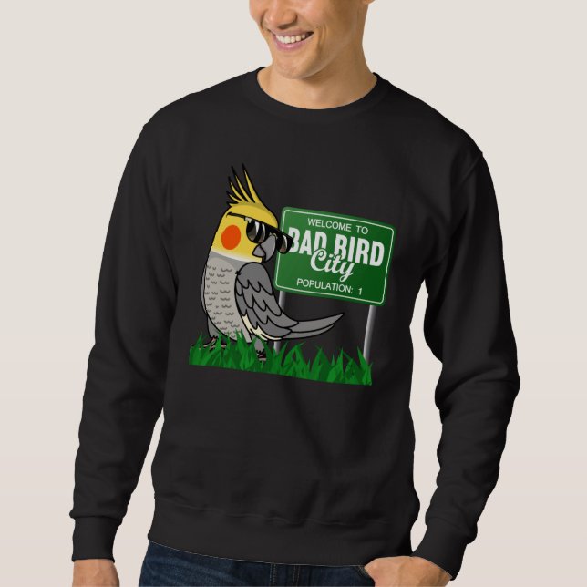 Sudadera Welcome To Bad Bird City I Cockatiel (Anverso)