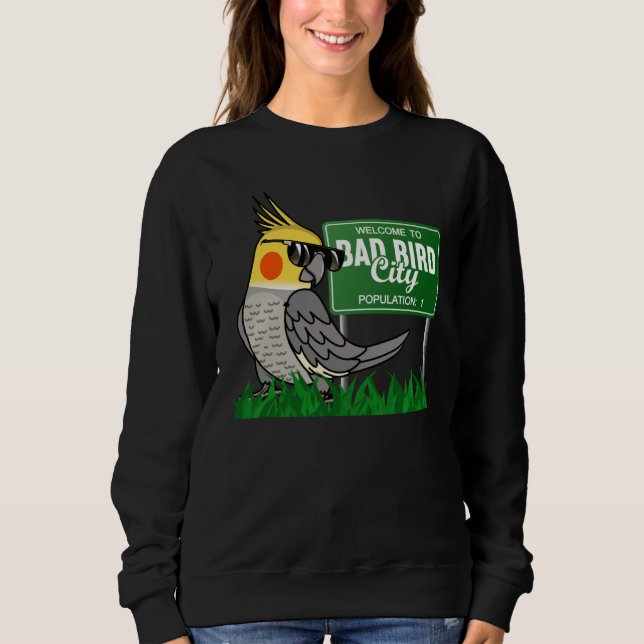 Sudadera Welcome To Bad Bird City I Cockatiel (Anverso)