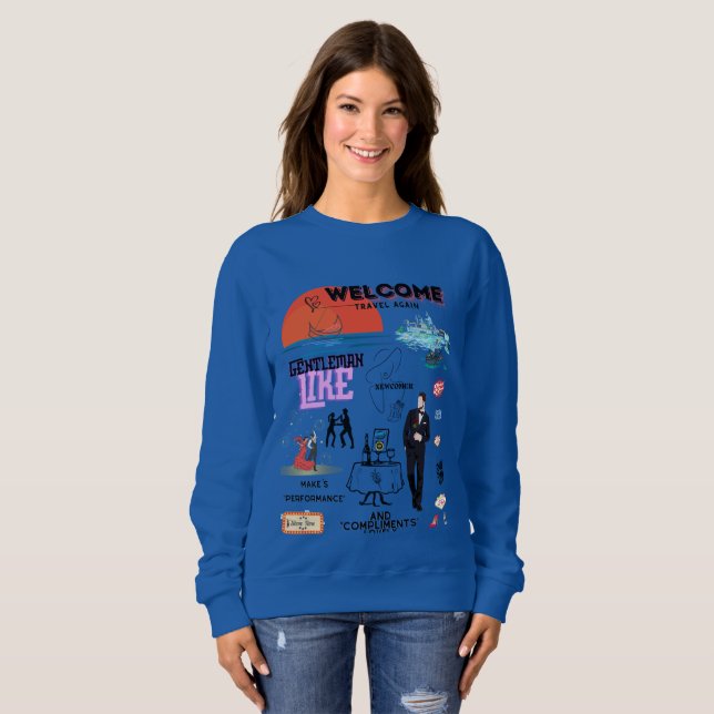 SUDADERA WELCOME TRAVEL AGAIN (Anverso completo)