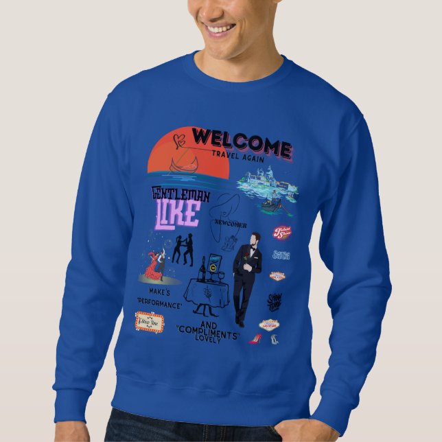 SUDADERA WELCOME TRAVEL AGAIN (Anverso)