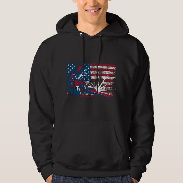 Sudadera Welder American Flag (Anverso)