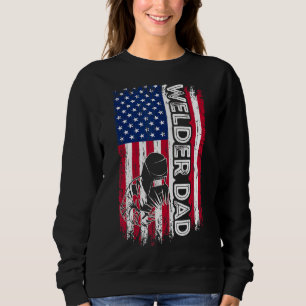 Sudadera Welder Dad Bandera Americana Soldando el Da de Pap