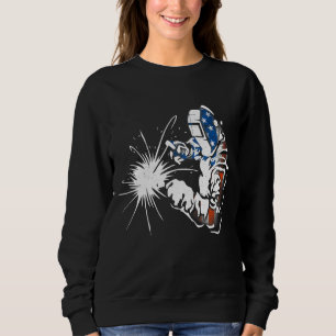Sudadera Welder Funny Retro Casco de Soldadura Vintage