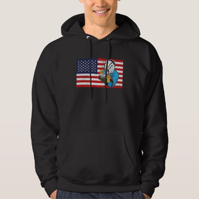 Sudadera Welder Patriotic USA American Flag for Welding (Anverso)