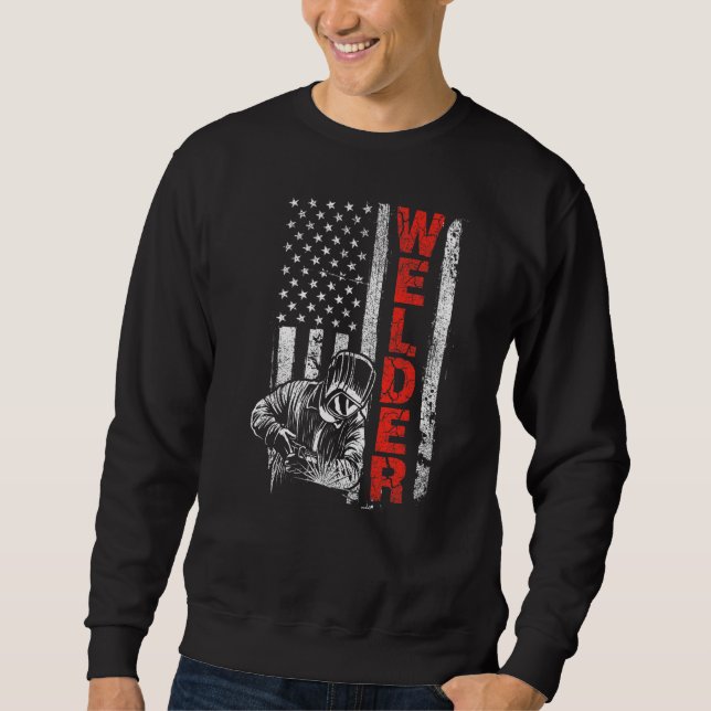 Sudadera Welder USA American Welling Worker Metalwork (Anverso)