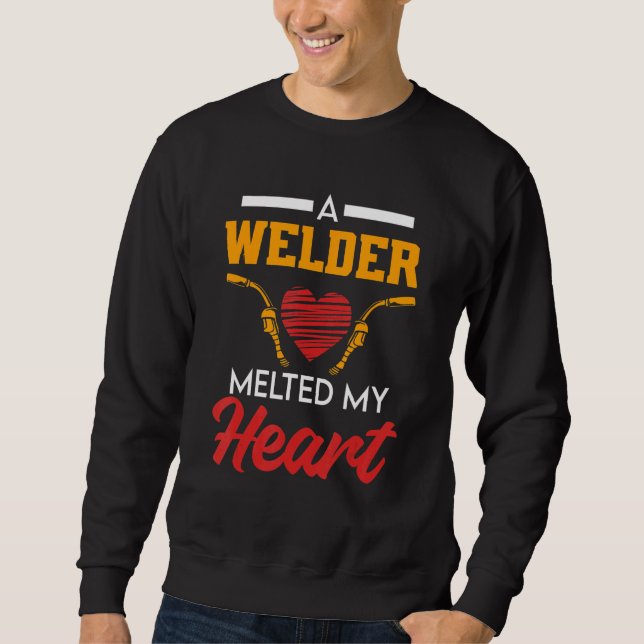 Sudadera Welding Work  for Welder Wife and Girlfriend (Anverso)
