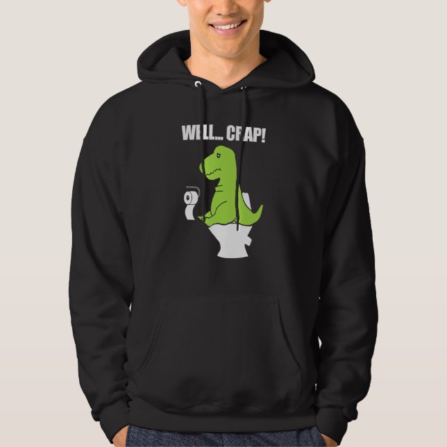 Sudadera Well  Crap  Toilet Rex (Anverso)