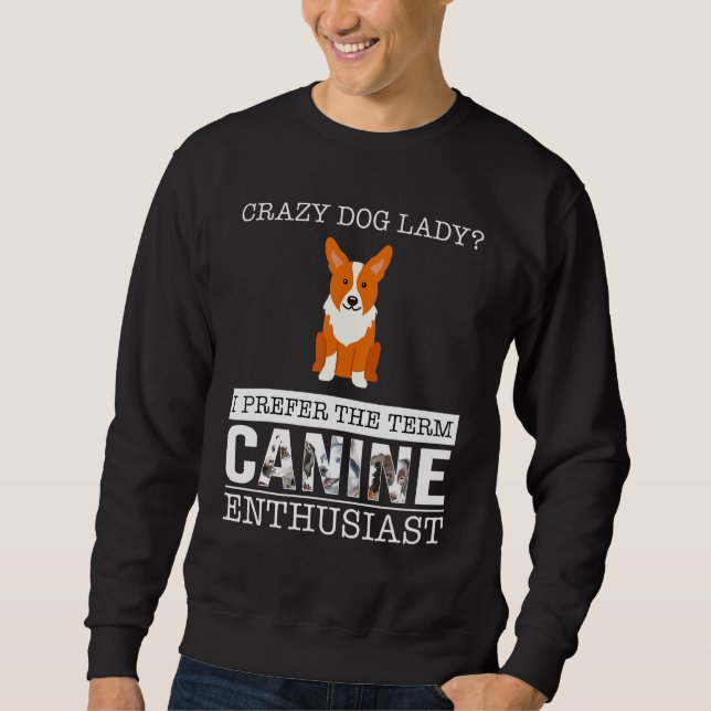 Sudadera Welsh Corgi Cardigan Crazy Mom (Anverso)