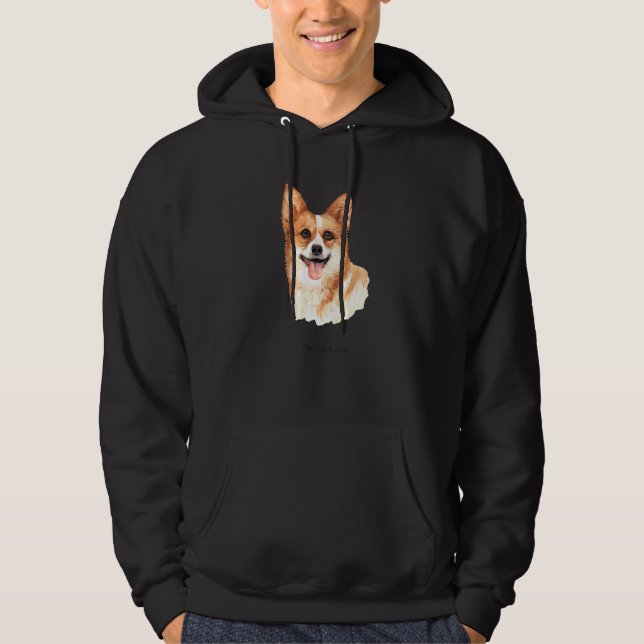 Sudadera Welsh Corgi Short Queen Dog Portrait (Anverso)