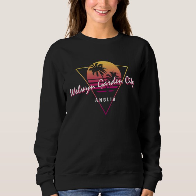 Sudadera Welwyn Garden City Anglia 80s Retro Graphic (Anverso)