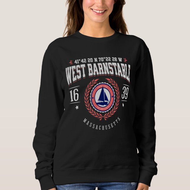 Sudadera West Barnstable Massachusetts Cape Cod MA Beach So (Anverso)
