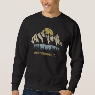Sudadera West Dundee Illinois Mountain Sunset IL