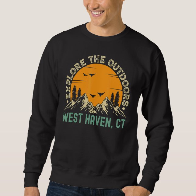 Sudadera West Haven Connecticut Explora El Exterior (Anverso)