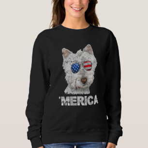 Sudadera West Highland White Terrier gafas de sol estadouni