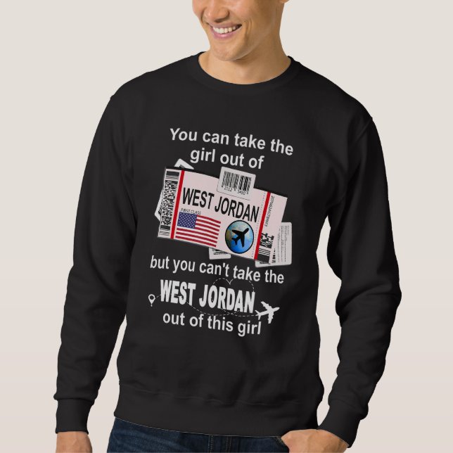 Sudadera West Jordan Boarding Pass  West Jordan Girl (Anverso)