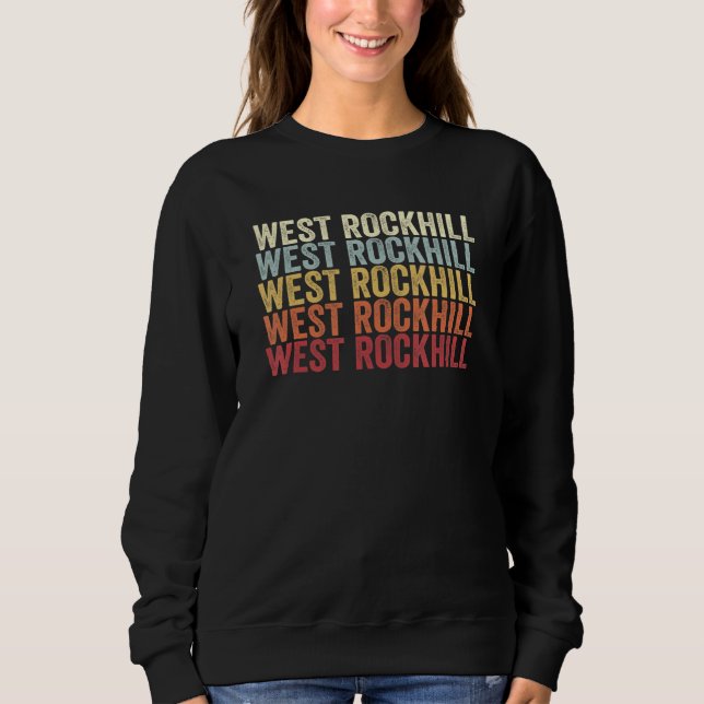 Sudadera West Rockhill Pennsylvania West Rockhill PA Retro  (Anverso)