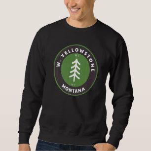 Sudadera West Yellowstone Montana Outdoor Mt Forest Badge