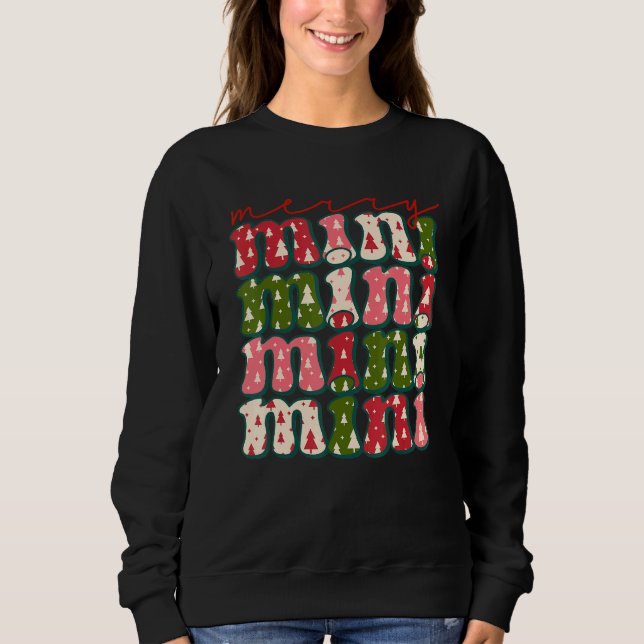 Sudadera Western Boho Retro Christmas Mimi Mom Mother (Anverso)
