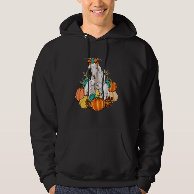 Sudadera Western Country Goat Family Fall Pumpkin Fall Autu (Anverso)