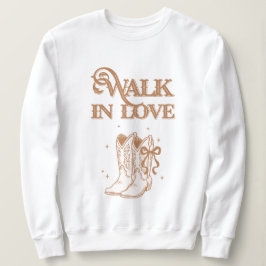 Sudadera Western Cowgirl Boots walk in faith