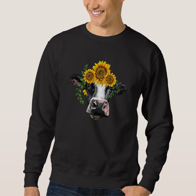 Sudadera Western Holstein Cow Cute Holstein Portrait With S (Anverso)