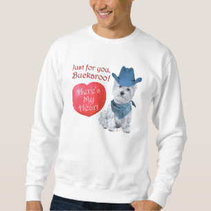 Sudadera Westie Cowboy Valentine