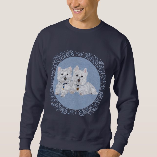 Sudadera Westies en Azul (Anverso)