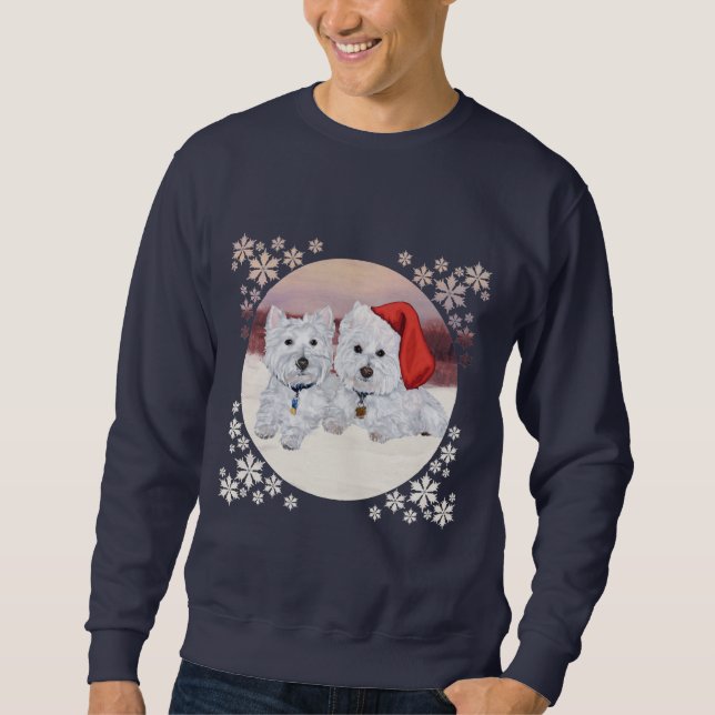 Sudadera Westies en Invierno (Anverso)
