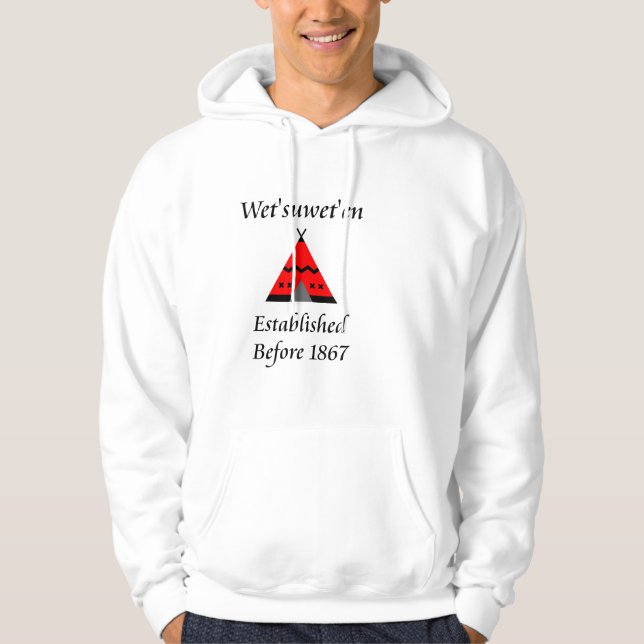 Sudadera Wet'suwet'en Canadá fundado antes de 1867 Teepee (Anverso)