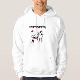 Sudadera Wet'suwet'en Howling Wolf Haida Style Tattoo Color
