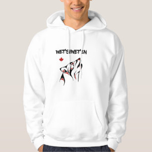 Sudadera Wet'suwet'en Howling Wolf Haida Style Tattoo Color