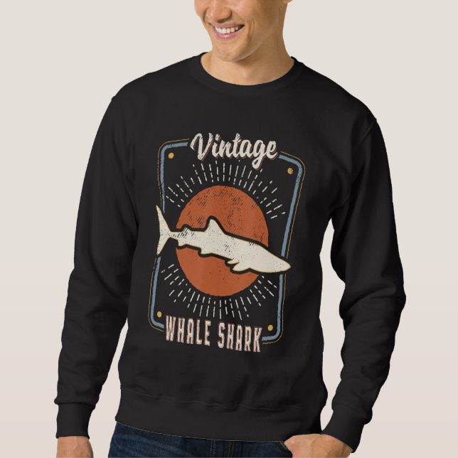 Sudadera Whale Shark Vintage Retro Classic Animal Love (Anverso)