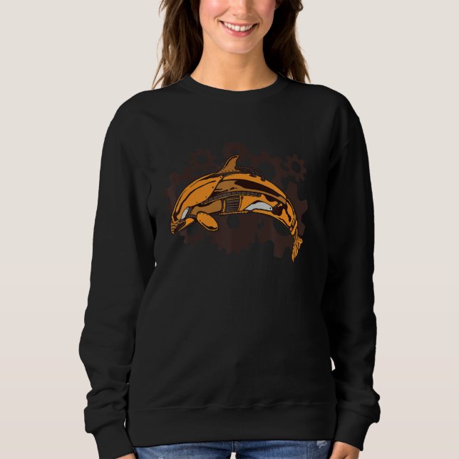 Sudadera Whale underwater world ocean Orca 1 (Anverso)