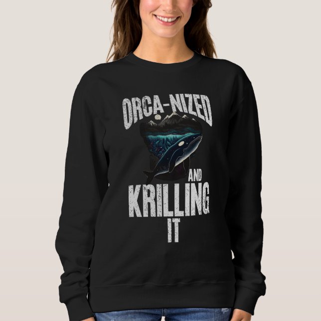 Sudadera Whales Watch Dolphin Pottwhal  Saying Orca Whale   (Anverso)