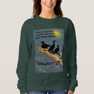 Sudadera "WhasSUP" con patos en la placa SUP