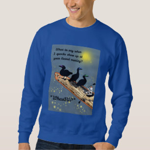 Sudadera "WhasSUP" con patos en la placa SUP